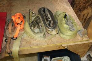 lot 1128 image: Lot of (5) Ratchet Straps