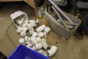 lot 1121 image: PVC Pipe Fittings and Elbows