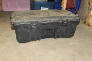 lot 1147 image: Plano Plastic Rolling Tool Tote Black 38Lx18Wx15H