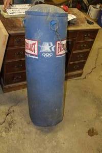lot 1151 image: Punching Bag Blue 13Dx42H
