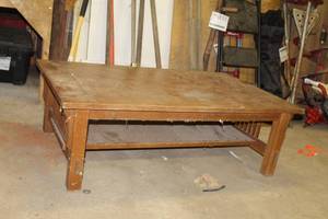lot 1155 image: Wood Coffee Table 50-14Lx30-14Wx16H