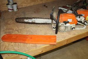 lot 1601 image: Stihl Chain Saw 56cc 20