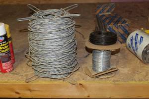 lot 1627 image: Lot of (3) Partial Spools of Heavy Duty Wire