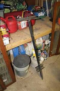 lot 1696 image: Lot of (4) Metal Sign Stands 18Wx46H