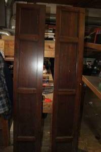 lot 1754 image: Lot of (2) Wood Panels 14Wx82H