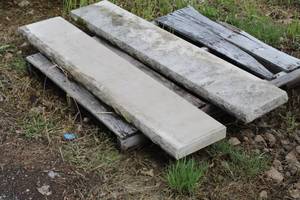 lot 1008 image: Lot of (2) Stone Slabs 62Lx 2-12Tx12W