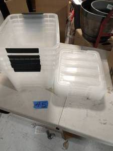 19 Qt. Stack and Pull Box in Clear (5-Pack)