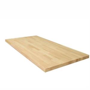 Unfinished Hevea 4 ft. L x 25 in. D x 1.5 in. T Butcher Block Countertop