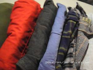 6 mens dress - work shirts - 2 swea...