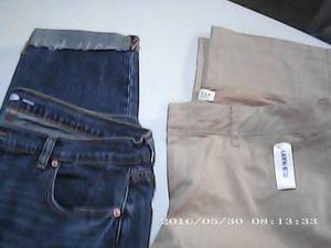 1 jean 1 dress kahki size 14...