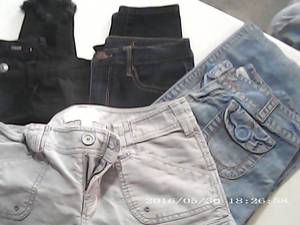 3 pair jeans, 1 shorts size 3...