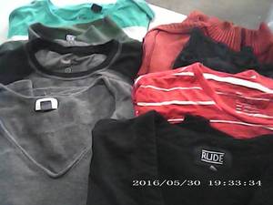 8 mens XL shirts...