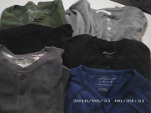 6 mens shirts size small AEO, Aero...