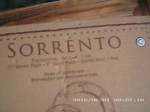 4 piece Sorrento Place setting, 4- ...