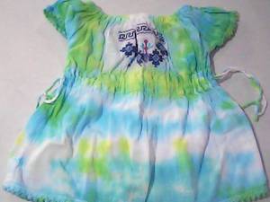 Tye Dye Jacket and Dress, 3 onesies...
