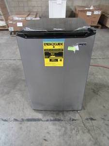 lot 300 image: Magic Chef 4.5 cu. ft. Mini Fridge with True Freezer in Stainless Look HMTR450SE