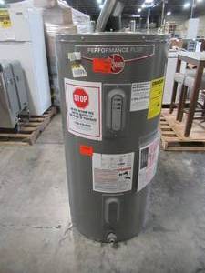 lot 319 image: Rheem Performance Plus 50 Gal. Medium 55005500-Watt Elements Electric Tank Water Heater with LED Indicator XE50M09EL55U1