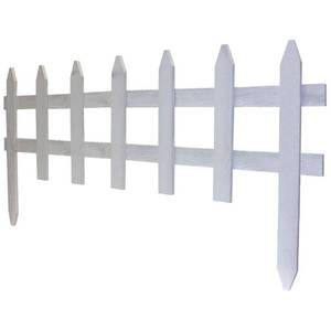 lot 325 image: 24 Pack - Vigoro 36 in. Wood Picket Garden Fence Pieces RC 74W