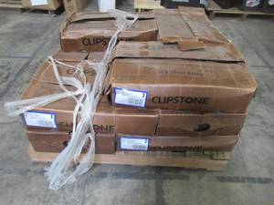 lot 330 image: Entire Pallet - Clipstone 12 in. x 4 in. Manufactured Stone Ledgestone Ash Flat Siding (5 sq. ft. Packs) CSM.11.004.40