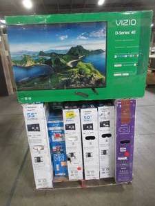 lot 21 image: UNTOUCHED Wholesale Pallet of 40 43 50 & 55 Smart Ultra HD TVs - $ 3,638.87 RETAIL VALUE