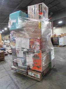 lot 331 image: WHOLESALE MIXED PALLET OF MICELLANOUS SHOP EQUIPMENT AND SMALL HOUSEWARES