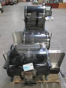 lot 101 image: (3) WEBER Smokefire EX4 Smokers - DO NOT WORKUSED - For PartsRestore Only.