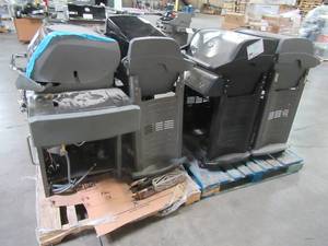 lot 109 image: (3) WEBER SPIRIT Grills, And (1) Genesis LX - DO NOT WORKUSED - For PartsRestore Only.