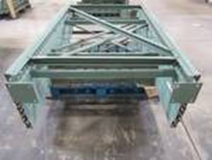 lot 411 image: Pallet of 6 Cut Racking Uprights (Green), Approximate Dimensions 72 x 42 x 3.