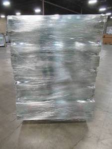 lot 420 image: Pallet of 17 Cut Racking Uprights (Green), Approximate Dimensions 72 x 42 x 3in.