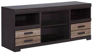 lot 211 image: Signature Design by Ashley Harlinton 63.5 in. TV Stand W325-68 - NEW IN BOX