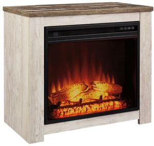 lot 212 image: Signature Design by Ashley Willowton Fireplace Mantel W267-368 - NEW IN BOX