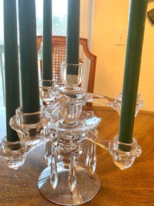 lot 7 image: Vintage Cambridge Glass Candelabra