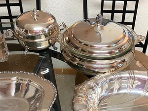 lot 18 image: Large Lot of Various Silver Plate Items
