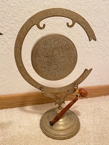 lot 83 image: Vintage Pitcher and Decorative Gong