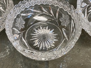 lot 42 image: Crystal Serving Set and Pitcher