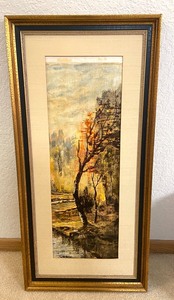 lot 112 image: Beautiful Framed Tree Painting