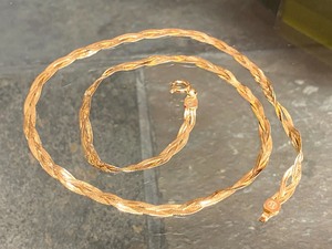lot 79 image: 14K Woven Necklace