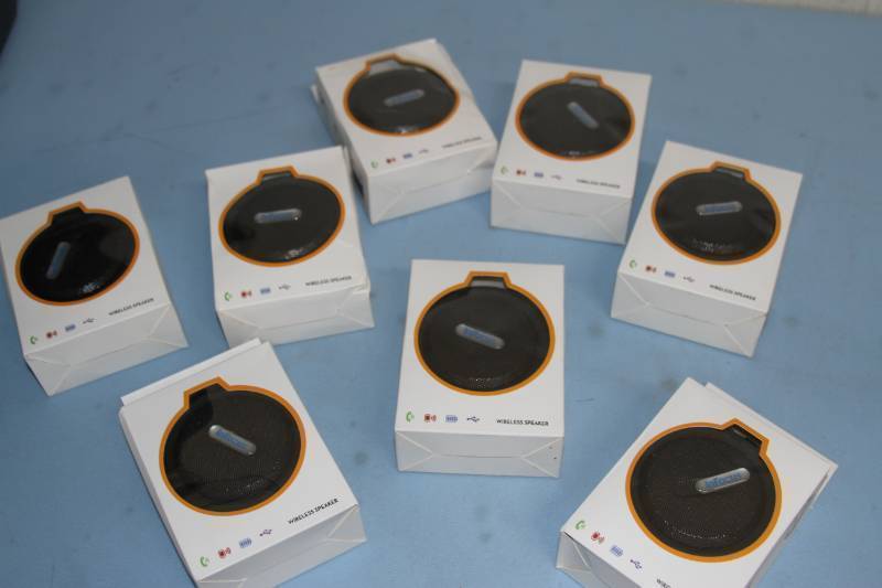 Lot of 8 NEW Wireless Mini Bluetooth Shower  Waterproof Portable Audio Speakers - Model C6