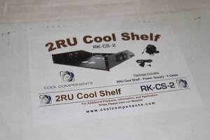Cool Components 2RU Equipment Rack Shelf with Built-in Fans
