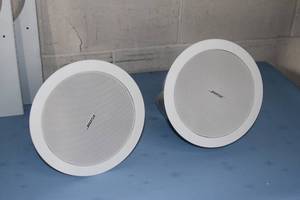 PAIR of Bose FreeSpace Free Space DS 16F Flush Mount Full Range High Performance Audio Speakers & Brackets