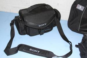 Miscellaneous Lot of Audio & Video Soft-Sided Carry Cases & Case Accessories