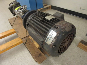 lot 529 image: MULTI-STAGE GOULD PUMP, BALDOR 20 HP MOTOR, REBUILT