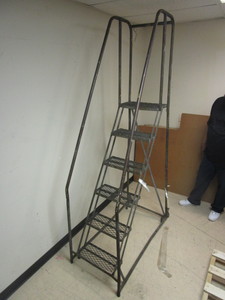 lot 544 image: COTTERMAN CO. ROLLING STAIRCASE