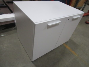 TEKNION OFFICE CABINET WITH WASTE DISPOSAL AND STORAGE