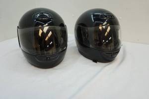 lot 4 image: Harley Davidson helmets