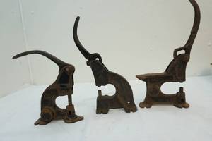 lot 23 image: vintage leather punches