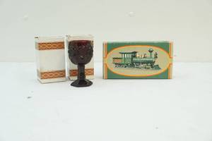 lot 222 image: Avon goblets, Avon express train