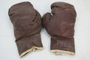 lot 230 image: Vintage boxing gloves
