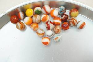 lot 69 image: vintage marbles