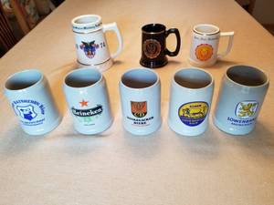 8 School and Beer Mugs